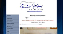 Desktop Screenshot of guitarplansunlimited.com